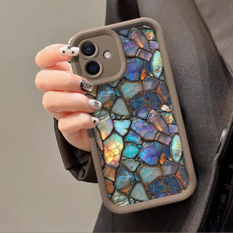 حافظة هاتف أنيقة من الرخام الكريستالي الأرجواني لهاتف جوجل بيكسل 10 9 8 7 8A 7A Pro XL 5G أغطية ناعمة من السيليكون مضادة للسقوط Fundas