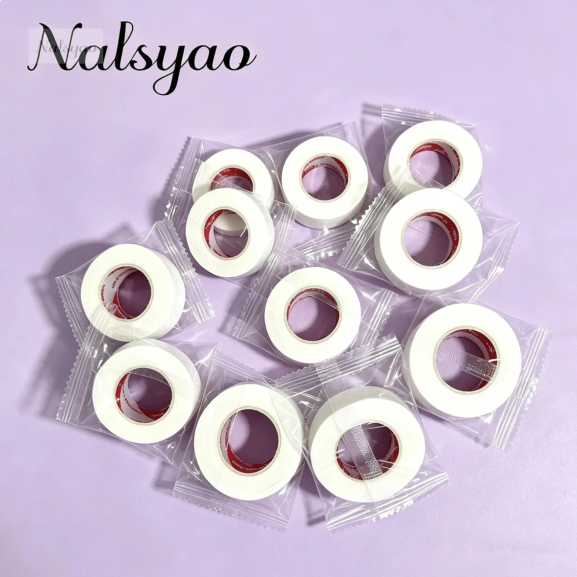 2/3 Rolls Japanese Insulating Tape for Eyelash Extension Lint Free Under Eye Pads Breathable Non-woven Tape Paper Eyelash Patch