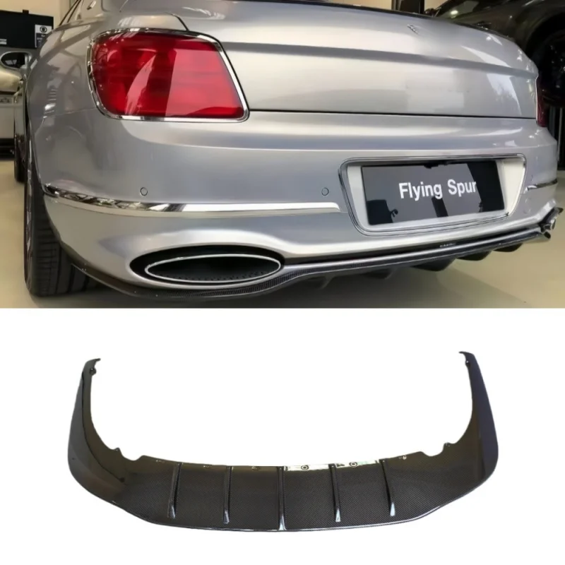 

Modifies New Dry Carbon Fiber Diffuser With Rear Lip Suitable For Bentley Flying Spur