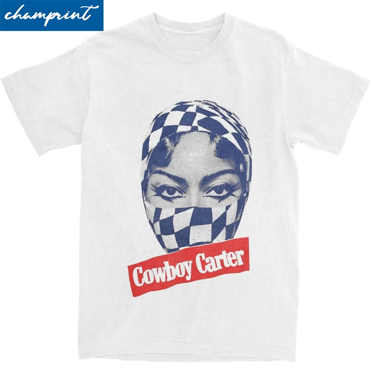 Men Women Cowboy Carter Beyonce Halftone T Shirts Cotton Clothes Fun Short Sleeve Round Collar Tees Gift Idea T-Shirt