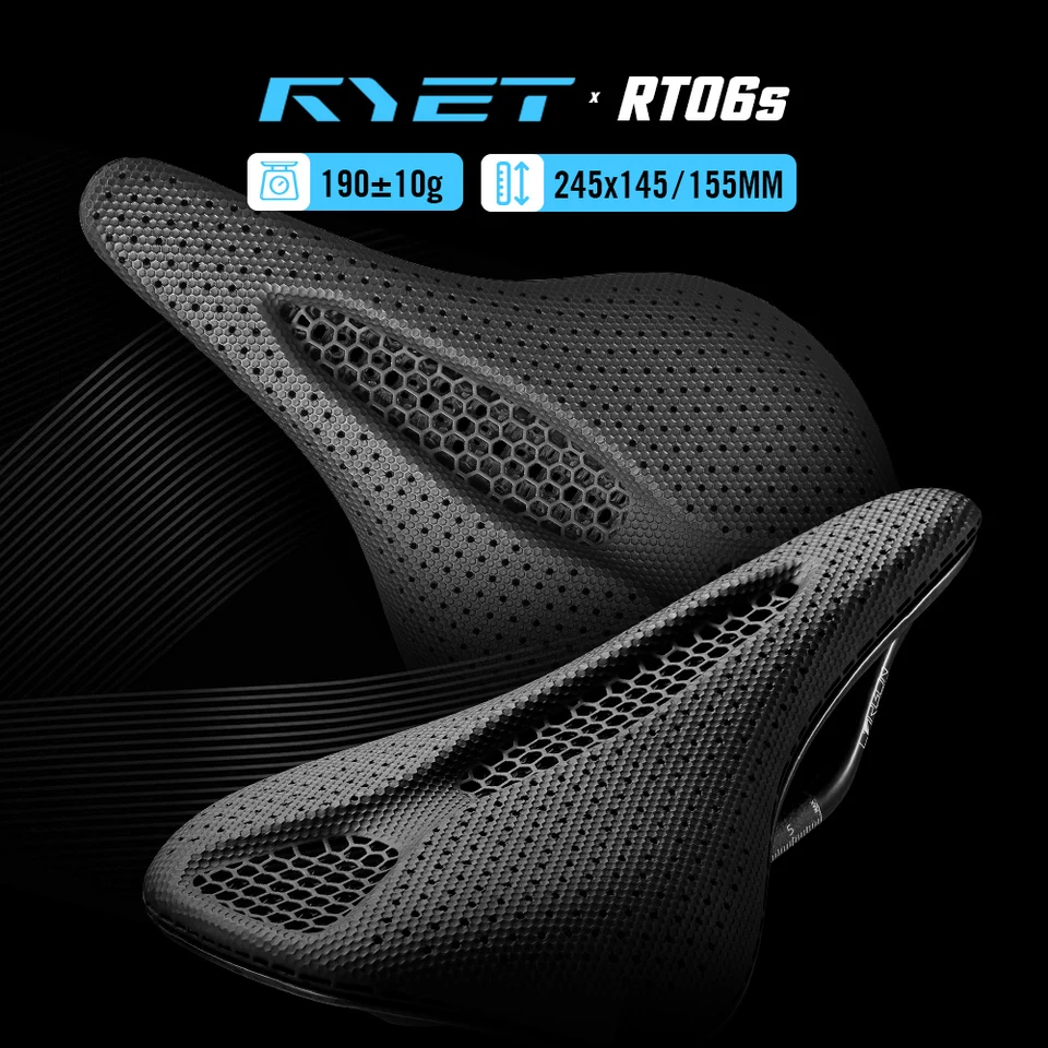 RYET カーボン　プリントサドル RYET / PREMIUM 3D カーボンサドル