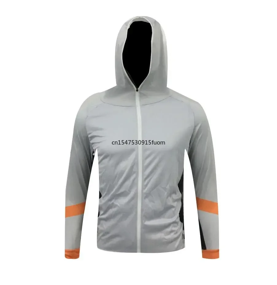 High-Quality Sports Jersey Hooded Men's Outdoor Sublimation Printing Breathable Long Sleeve Fishing Anti-UV UPF 50+ Clothes