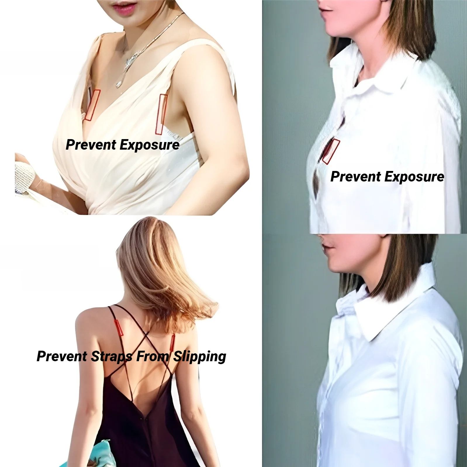 M Waterproof Dress Cloth Tape for Women Double-sided Secret Body Adhesive Breast Bra Strip Safe Transparent Clear Lingerie Tape