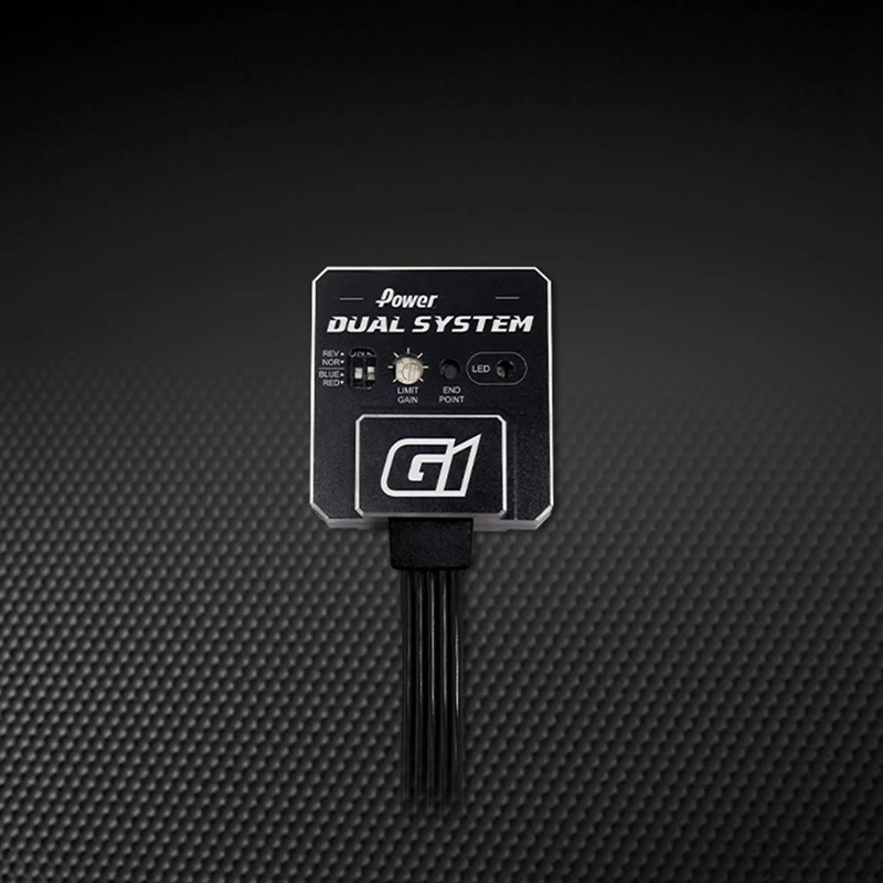 Giroscopio de coche G1 RC, sistema Dual, giroscopio de carreras, caja de Metal CNC para piezas de coche RC, actualización de montaje DIY