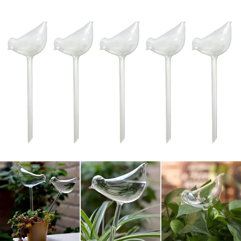 

Transparent Plant Watering Globes Self Watering Spikes Bird Shaped Self Watering Bulbs for Plant Indoor and Outdoor Dropship