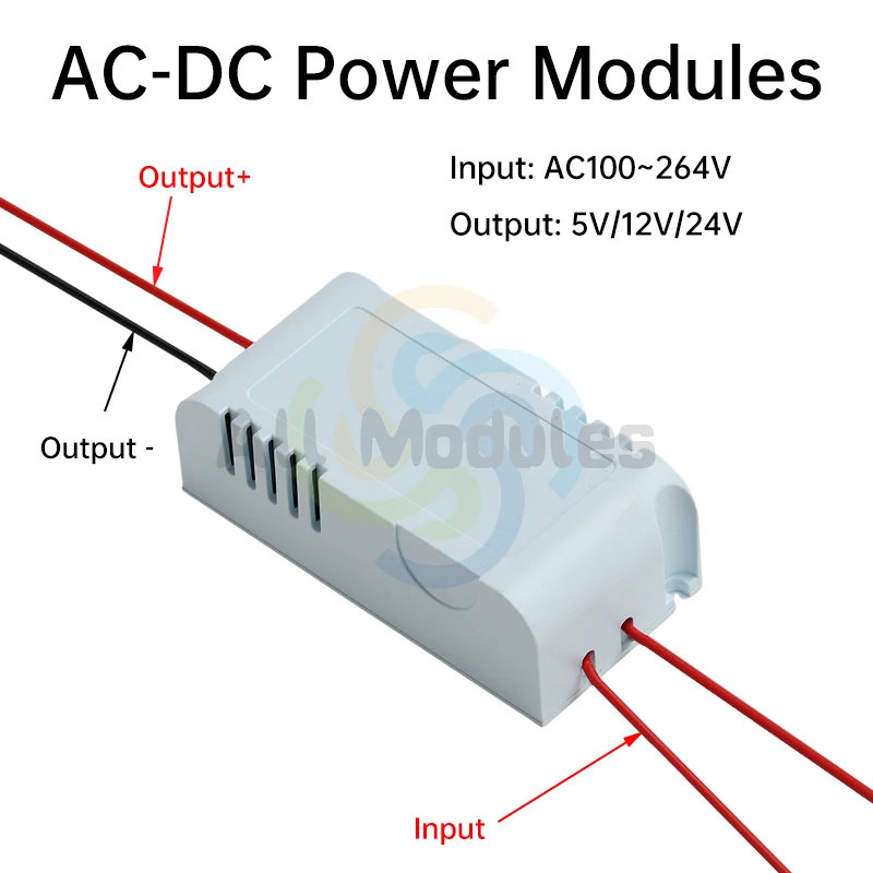 12W Switching Power Supply AC100-264V to DC5V2A/12V1A/24V500mA LED Power Supply for Security and Surveillance