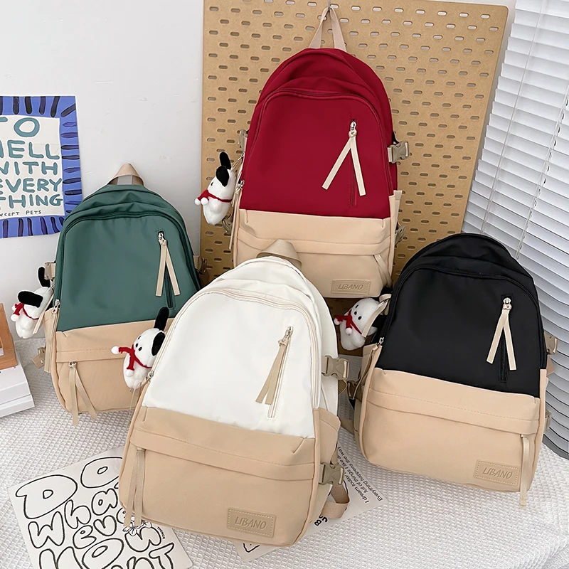 

Children's School Backpack fashion school bags for girls Kids Solid color design Bookbag mochilas Backpack Women's Backpack