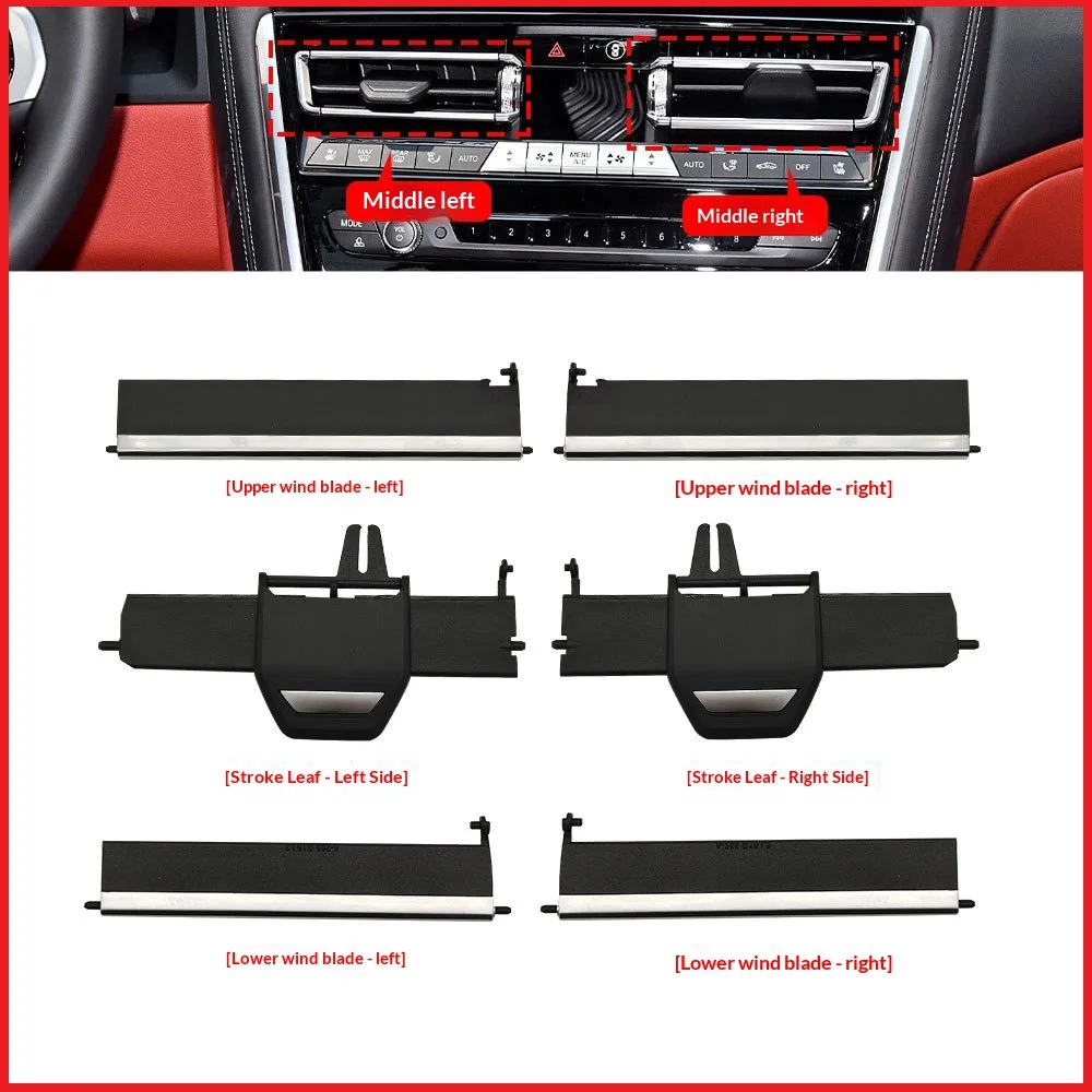 For BMW 8 Series M8 Air Outlet Blade G14 G15 Air Conditioning Air Outlet Repair Kit Piece Pulling Parts