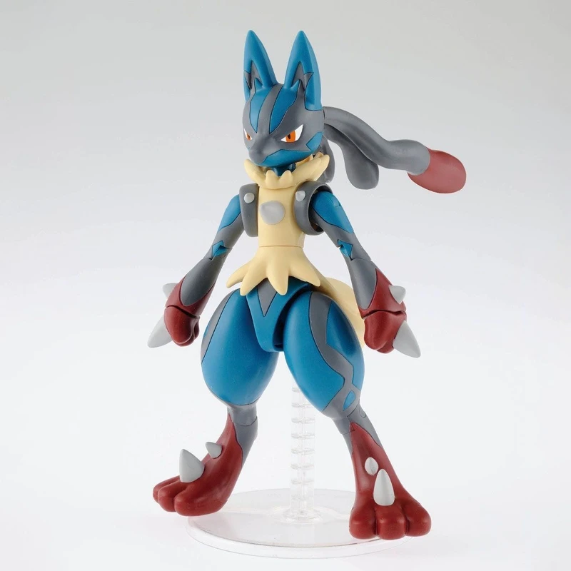 En Stock Bandai Original POKEMON Poke Pla Mega Lucario Aninm figura de acción completa modelo juguete regalos WY