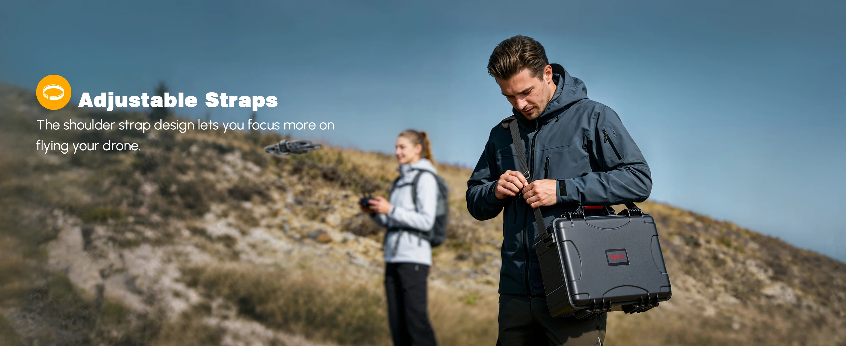Wasserdichter Hartschalenkoffer für DJI Avata 360 Combo Stoßfeste Reise-Aufbewahrungsbox Unterstützt RC2/G-N3 Brillen/Motion Controller/Akku – Detail 7