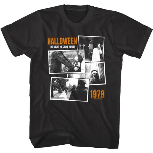 Halloween 1978 Collage Men's T-Shirt Horror Movie Night He Came Home Michael