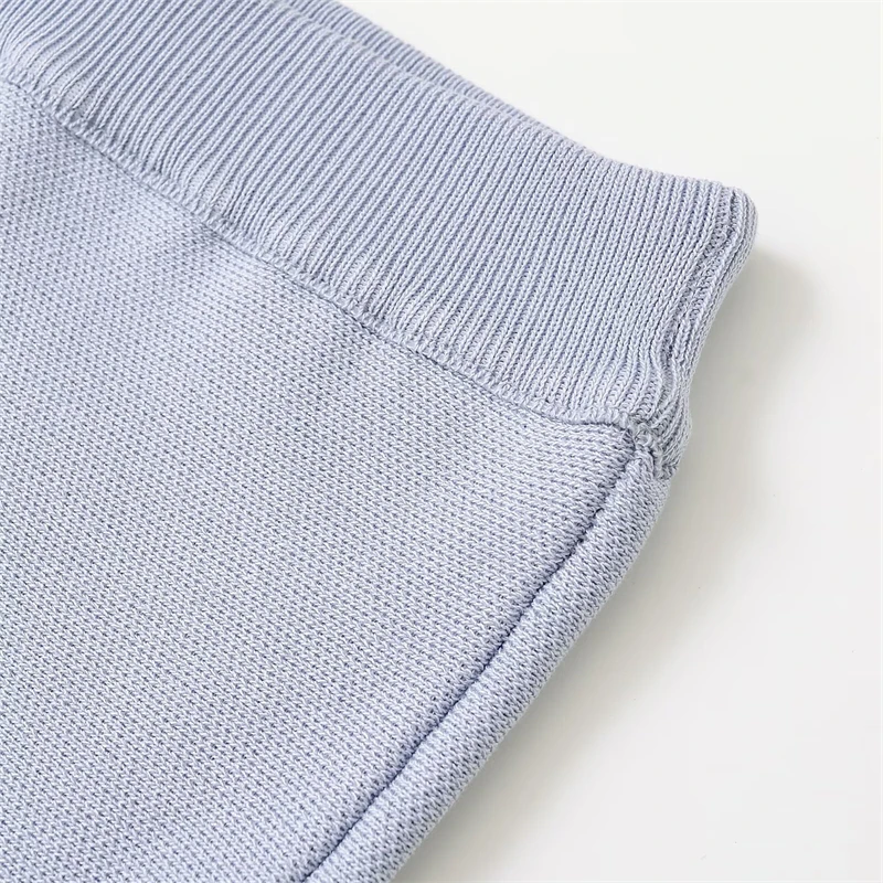 KEYANKETIAN 2025 letnia nowa damska dzianinowa plisowana spódnica w stylu Preppy elastyczna, wysoka talia wąska linia Mini spódniczka