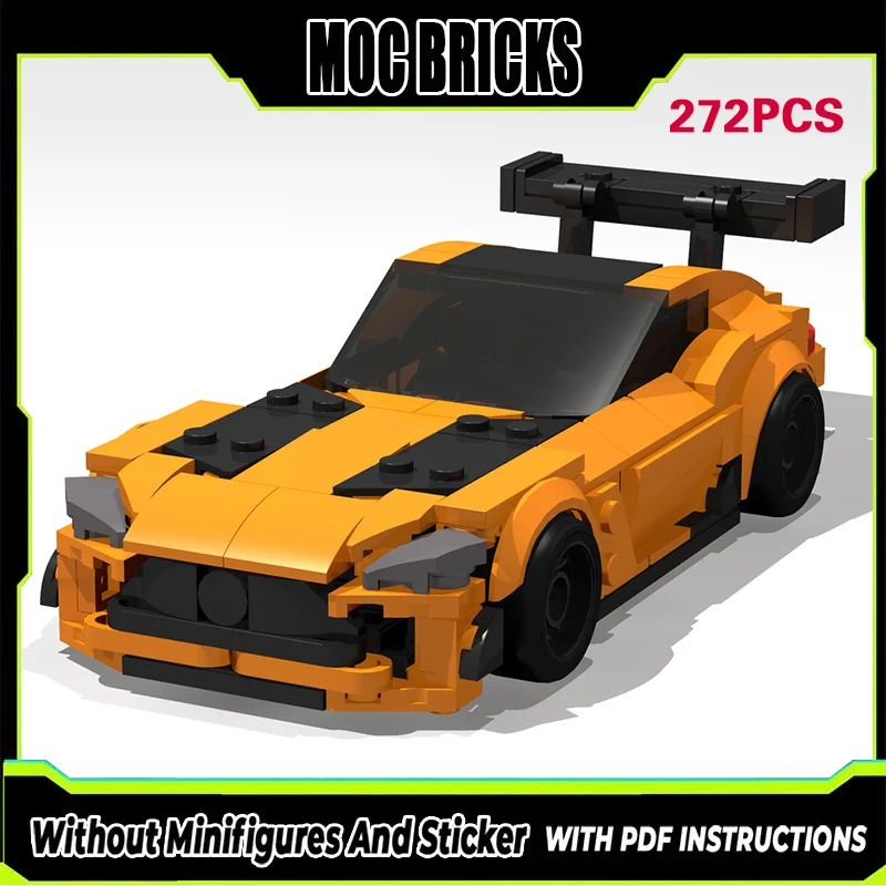 

Конструктор MOC: Модель гоночного автомобиля GT Black Series Hypercar. Модульная технология. Подарки. Набор для сборки. Детские игрушки.