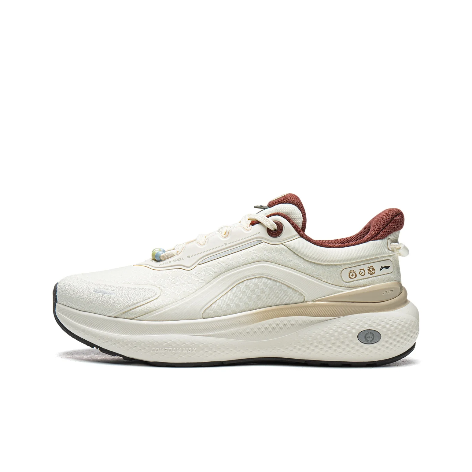 Li Ning SOFT PLUS 2 Rebound Low top Casual Shoes Women's Ecru AGLW014-1