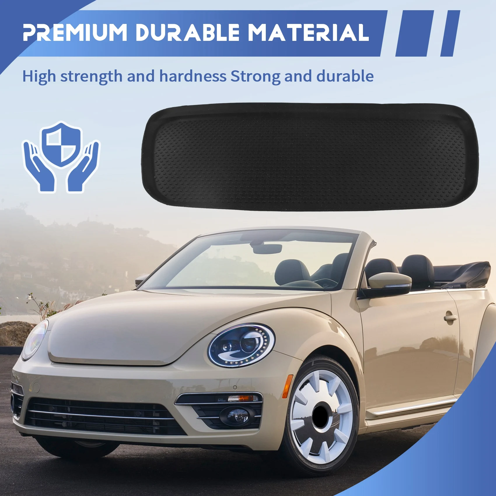 

X39A-Anti-Slip Cushion Pad Dashboard Storage Tray Box Rubber Insert Mat 5C1858168 For VW Beetle A5 5C 2012-2019 Car