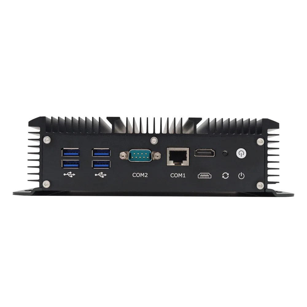 Industrial Computer Gigabit 6 Network Port Fanless Mini Host Industrial Computer Dustproof and Corrosion Resistant
