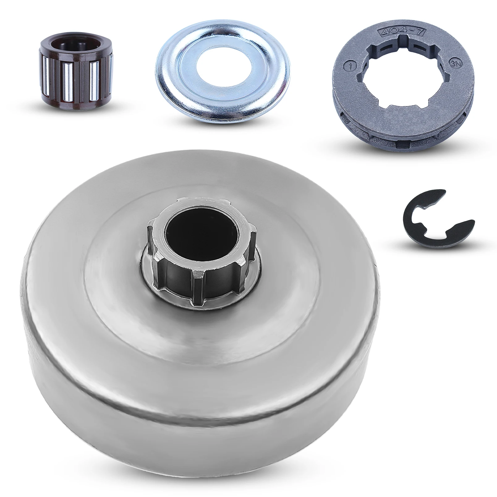 Arruela de Rolamento de Motosserra Tambor de Embreagem 404 7t Rim Kit Sprocket para Stihl Ms660 066 064 Ms640 Ms661 7