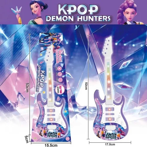 Imagen 2 del producto Kpop Witch Huntress Squad Música Juguete para niños con guitarra ligera Puede tocar canciones Juguete Regalos de Halloween y Navidad para niños 