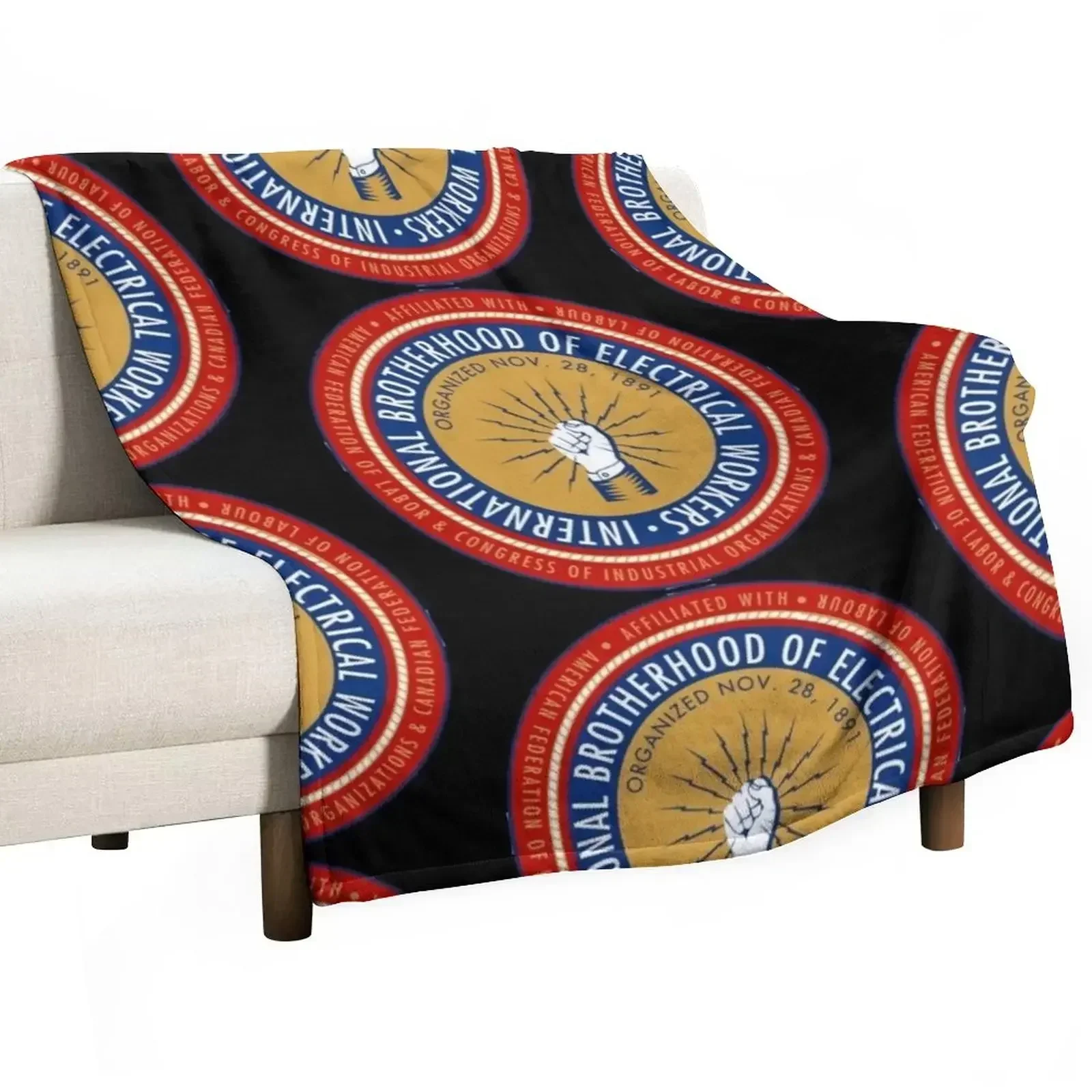 IBEW electrician - Cool Throw Blanket valentine gift ideas for sofa Vintage Moving Blankets