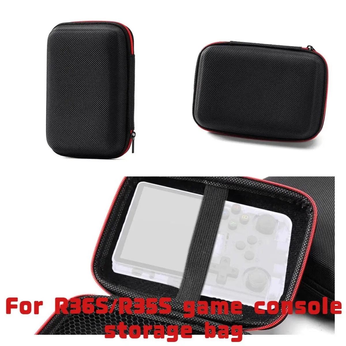 For R36S/R35 S Game Console Protective Storage Bag Portable Scratch Resistant EVA Stiff Hard-sided Game Console Storage Bag