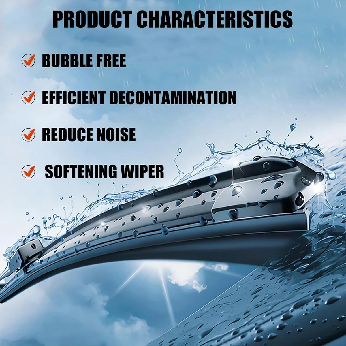 Windshield Cleaning Sheet, Car Cleaning Effervescent Sheet Windshield Washer Concentrate Sheet, Suitable For Car Kitchen Windows image 2