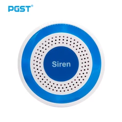PGST 433Mhz Indoor Wireless Siren Alarm Updated for Home Security Alarm System PG103, PG105, PG107, PG108