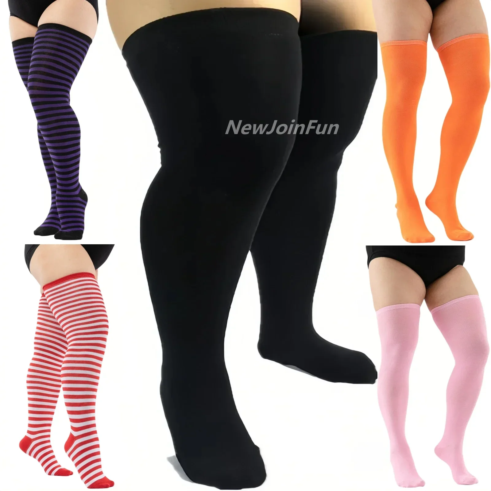 Plus Size Thigh High Socks for Thick Thighs Women Highs Widened Extra Long Thick Knit Sock