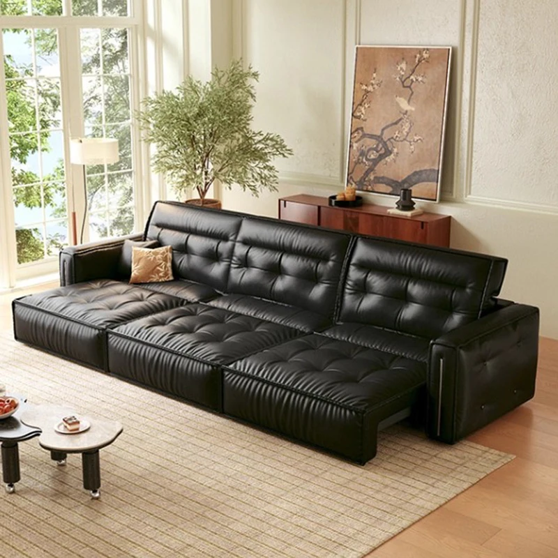 Sofás de couro modernos sala estar multifuncional preguiçoso cinema sofás relaxar poltronas elegante divano soggiorno di luxso móveis