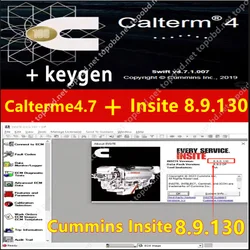Calterm 4.7.1.007+ Cummins Insite 8.9.130.PRO keygen Engine Diagnostic Fault Code Engine Diagnostic Test Adjustmen