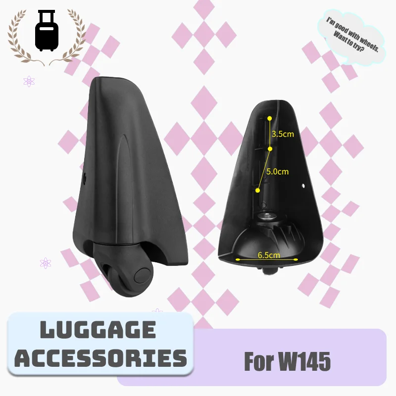 

For W145 Trunk Wheel Replacement Parts Universal 360° Silent Smooth-Rolling Wheels Swivel Wheels Easy Installation