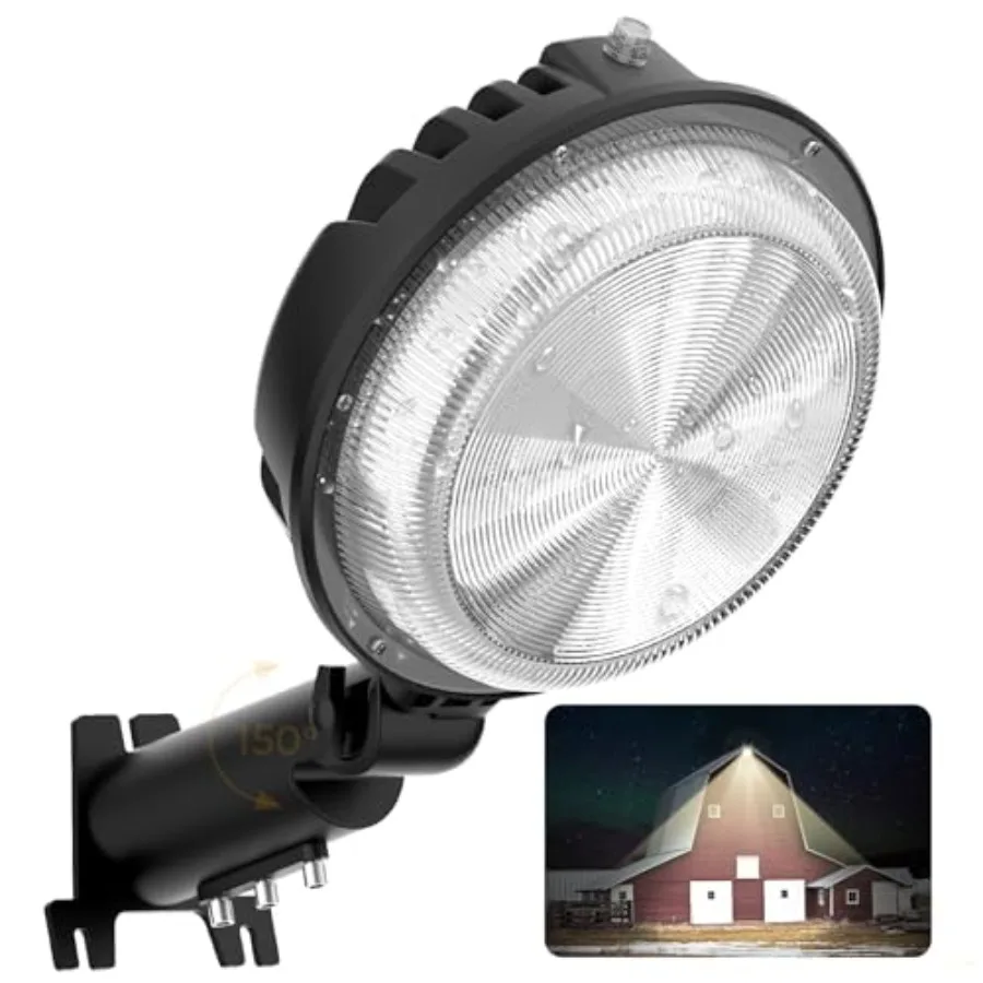 

Светодиодный светильник для сарая 150 Вт, 20000 лм, освещение для двора, наружное освещение от сумерения до рассвета с улучшенным фотоэлементом, 4000 К, нейтральный регулируемый угол