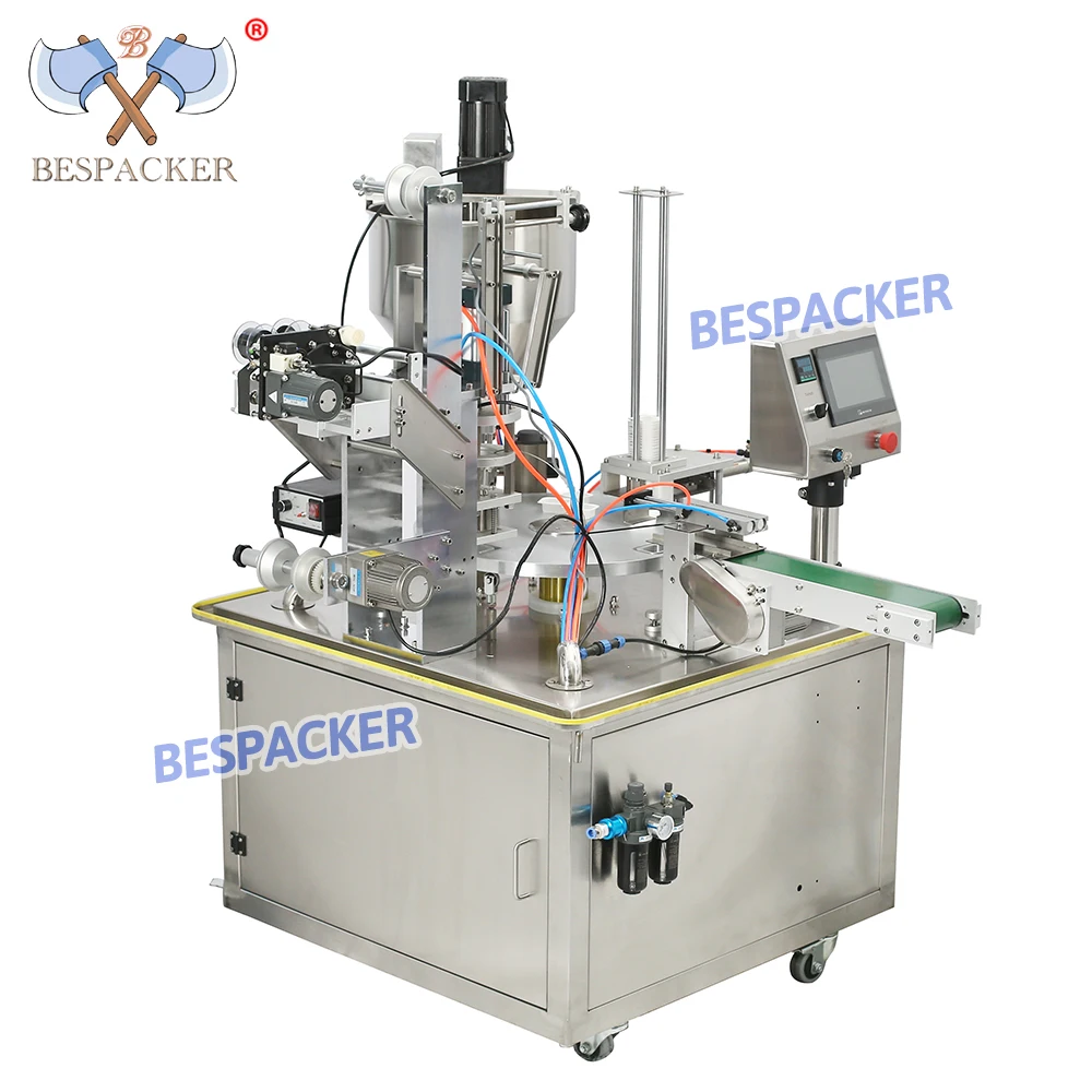 XBG-900 Automatic Plastic  Yogurt Mineral Water Cup Filling Sealing Machine