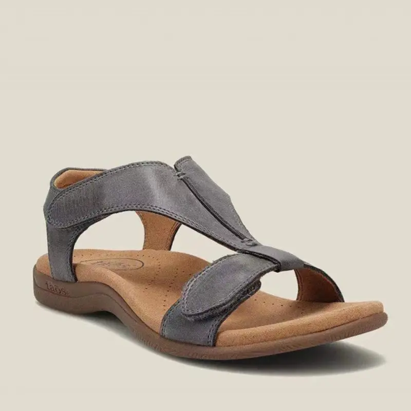 Sandalias ortopédicas con correa en T para mujer, zapatos de playa cómodos, informales, talla grande, Verano