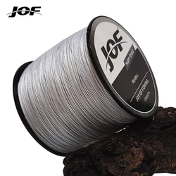 JOF 낚싯줄 4 편조 멀티필라멘트 라인, 일본 PE 4 스레드 바다 잉어 와이어, 4X 코드 액세서리, 300M, 500M, 1000M