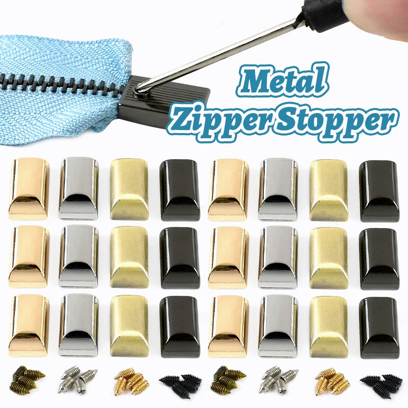 

10/30Pcs 9mm Metal Bag Tail Clip Buckles Zipper End Clips Rope Cord Stopper Decoration Carabiner DIY Sewing Hardware Accessories