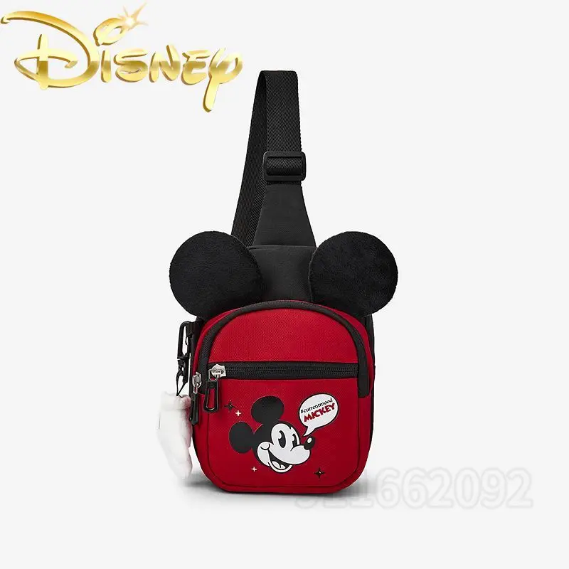 

Disney Mickey New Children's Crossbody Bag Cartoon Children's Chest Bag Large Capacity Fashionable Children's Bag High Quality