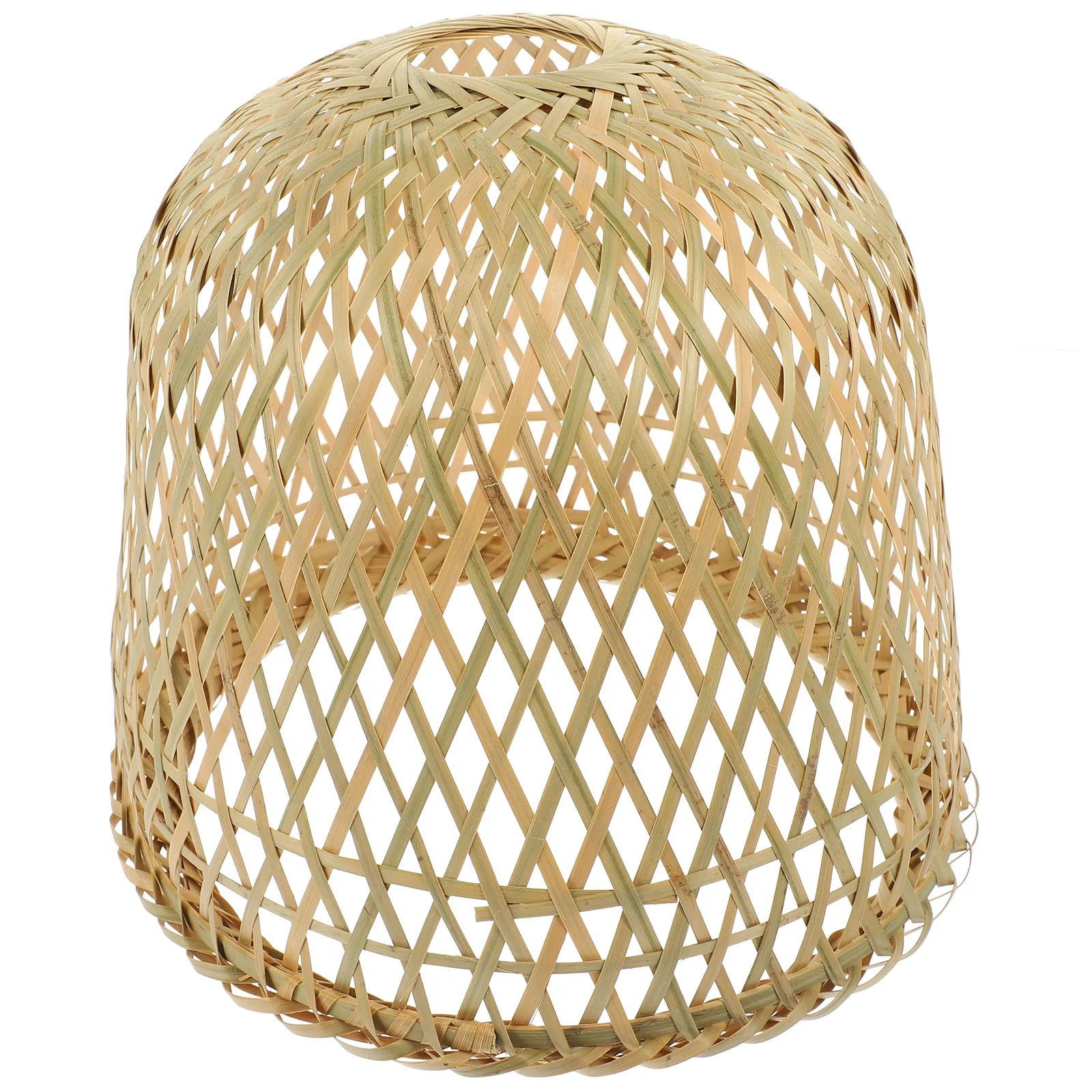 

Bamboo Weaving Chandelier Shade Pendant Lamp Cover Vintage Light Shades Office Ceiling Decor Easy Install Long Lasting