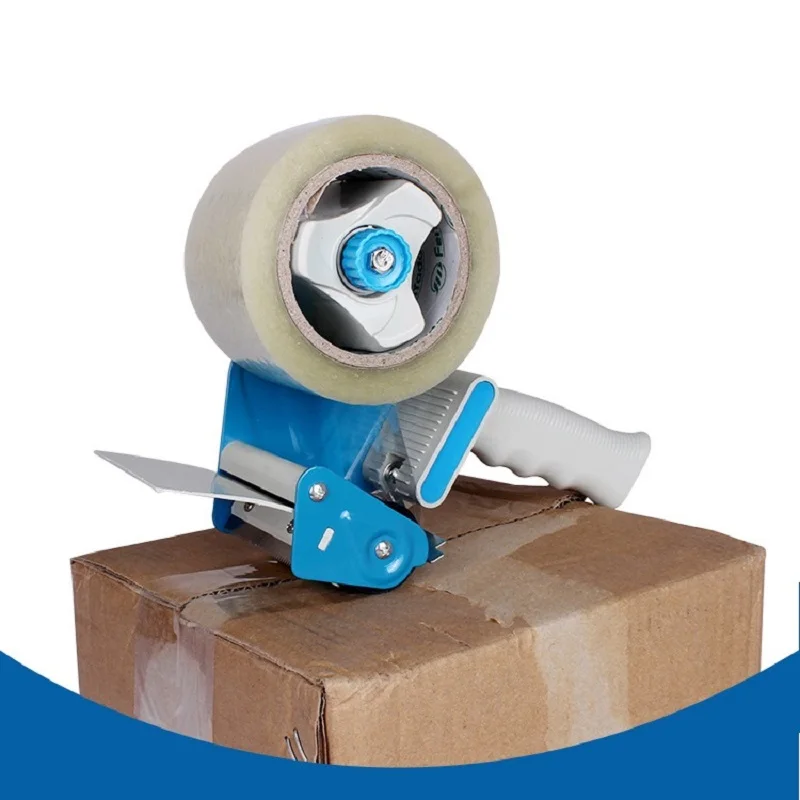 3 Inch Width Tape Dispenser Cutter Hand-Held Carton Sealer Packing Tape Cutter for 72mm Width Tape, Random Color
