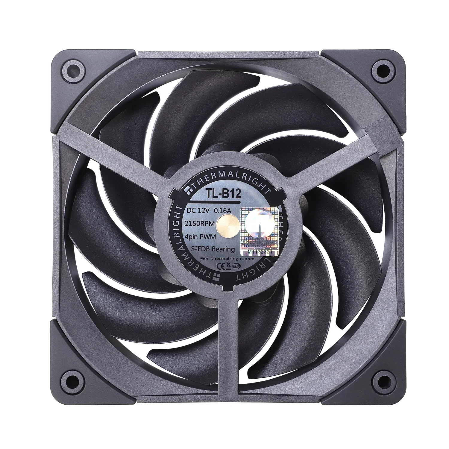 Thermalright PC Chassis 120MM Cooling Fan Speed 2150 PWM Temperature Control For Computer Case Black White TL-B12