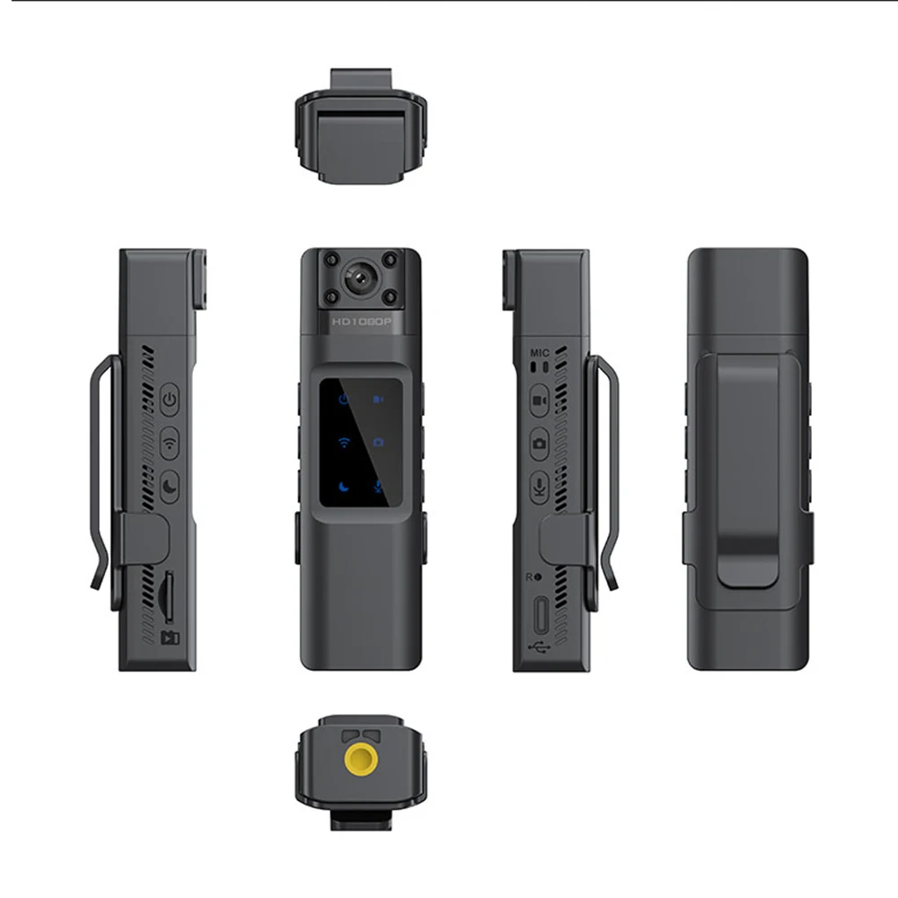Digital Mini WiFi Camera HD 1080P Portable Back Clip Camera Mini DV 180 degree Rotating Lens Infrared Night Vision Recorder