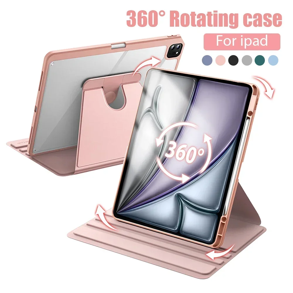 Funda Ipad Mini 6 Generacion 360° Rotating Tablet Cases for  Ipad 7th Generation Case 10th Gen 10.9 Mini 7 Air 3 10.5 Cover