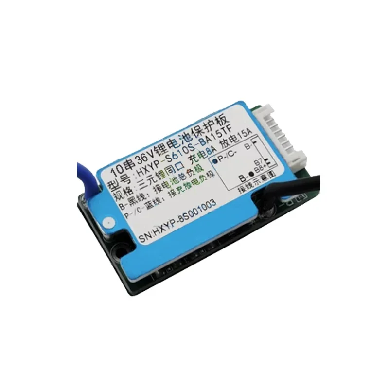 BMS 36V48V 10S13S 15A 18650 BMS untuk baterai lithium Terner Sepeda listrik Kendaraan Listrik BMS dengan perlindungan Suhu