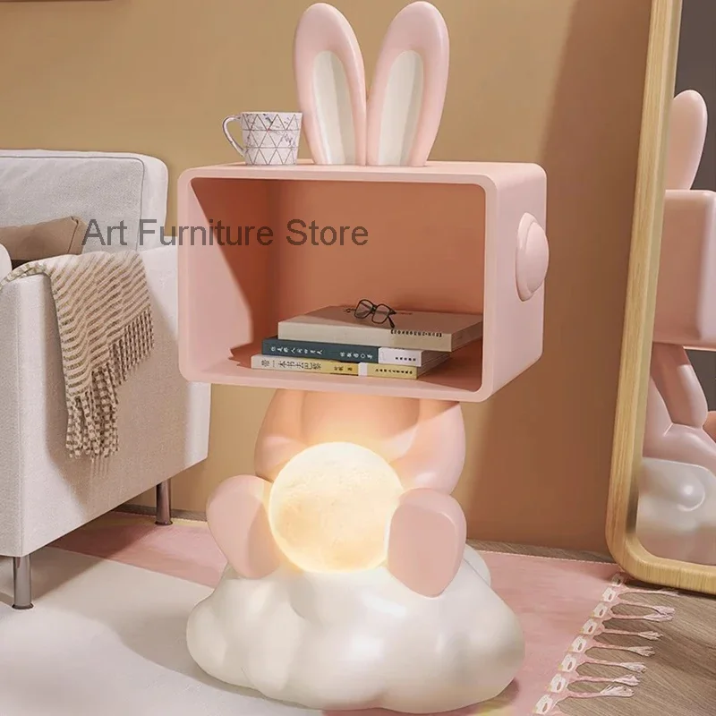 

Led Light Sensor Nightstand Women Kids Drawers Cute Night Table Trendy Pink Bedroom Muebles Para El Hogar Smart Furniture