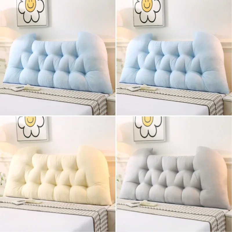 100/120/150/180cm Cute Bed Headboard Cushion Window Tatami Wall Mats Soft Lumbar Back Support Pad for Home Sofa Headboard Decor