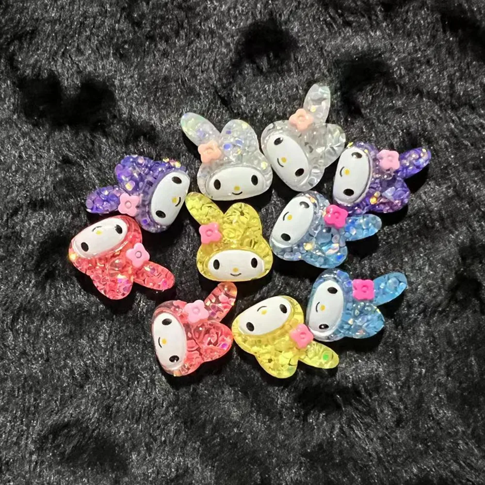 Oversized Mymelody Nail Charms Jewelry Decoration Kawaii Sanrioed Model for Phone Case Decor Home Embellishments Accessories