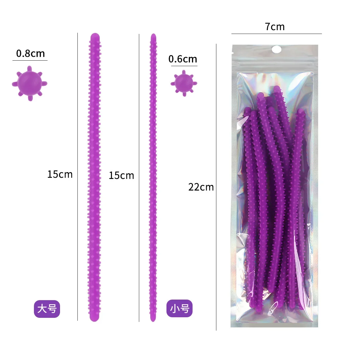 

10pcs silicone fireworks bars, hair dye and beauty tools, reggae perm, curl iron bars