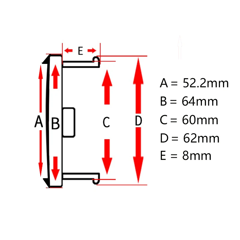 4Pcs/lot Blank 64mm Outer 60mm Inner for 52mm Logo Car Wheel Centre Cap Tire Valve Hub Dust Cover Car Rim Center Hubcap