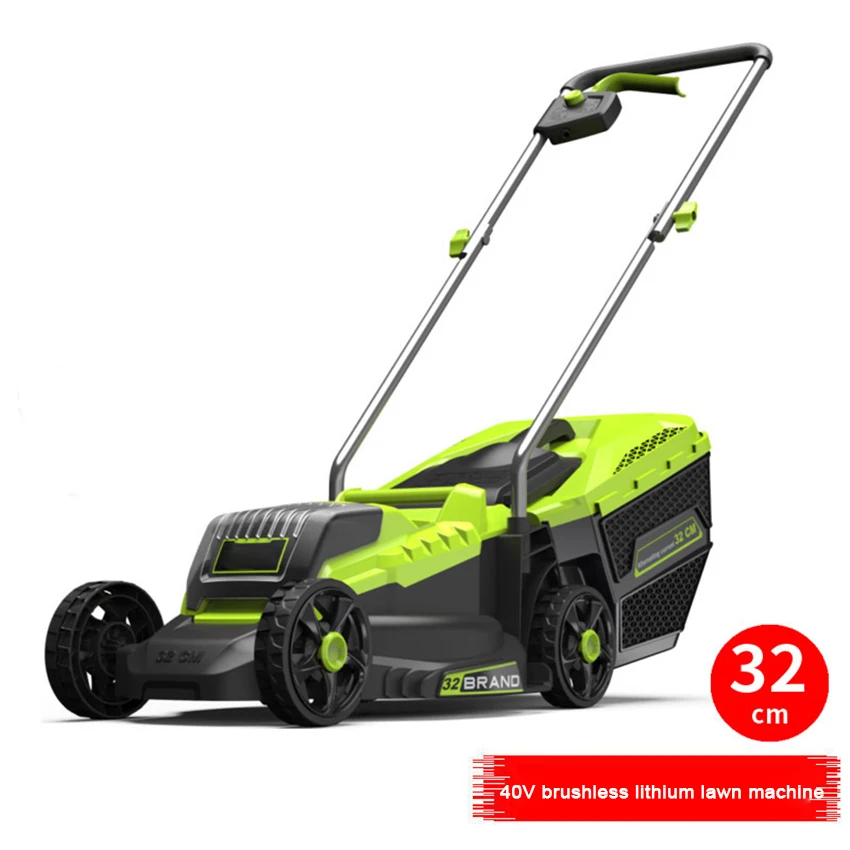 

Electric Mowing Machine Hand Push Cordless Lawn Mower Brushless Battery Lawn Mower Grass Cutter Weeding Machine 3400rpm 4000Mah