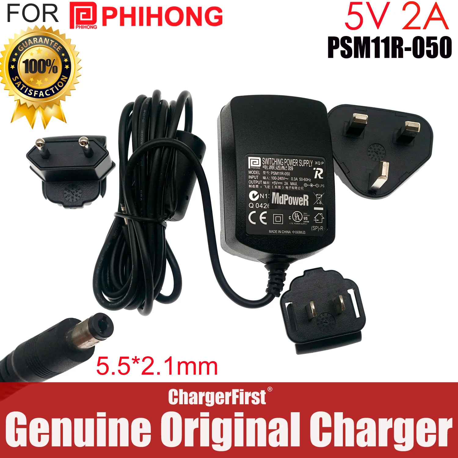 phihong-スイッチング電源-psm11r-050-psc12r-050-5v-2a-linksys-pap2-spa901用-cisco-voip電話-netcomm-acアダプター
