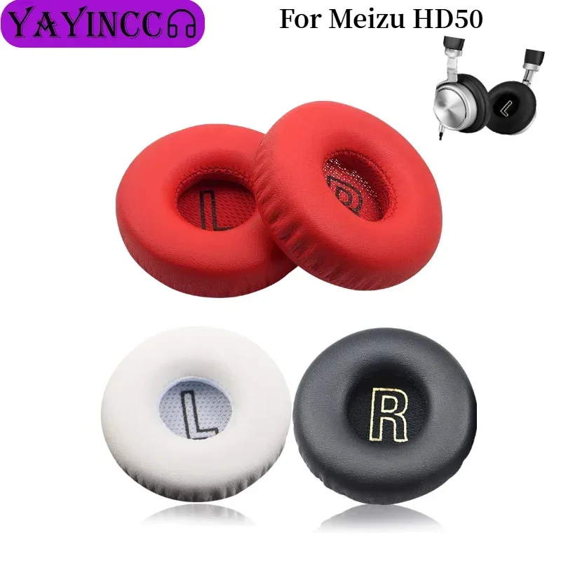 

YAYINCC Leather Headphone Foam For Meizu HD50 Headset Ear pads Cushion Replacement Covers Accoriess